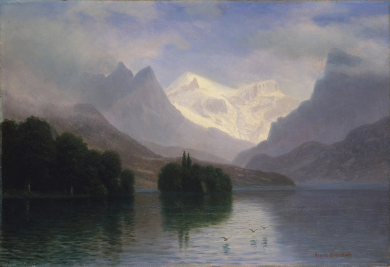 Scène di montagna - Albert Bierstadt