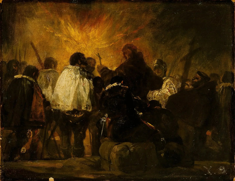 Scène di notte dell'Inquisizione - Francisco de Goya