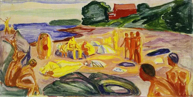 Scena di spiaggia - Edvard Munch
