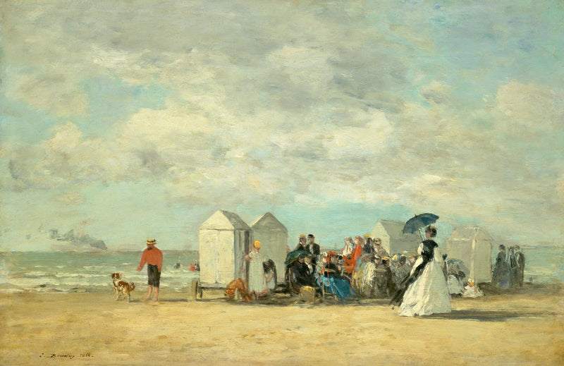 Scena di spiaggia - Eugène Boudin