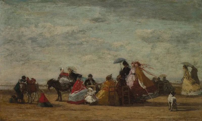 Scena di spiaggia - Eugène Boudin