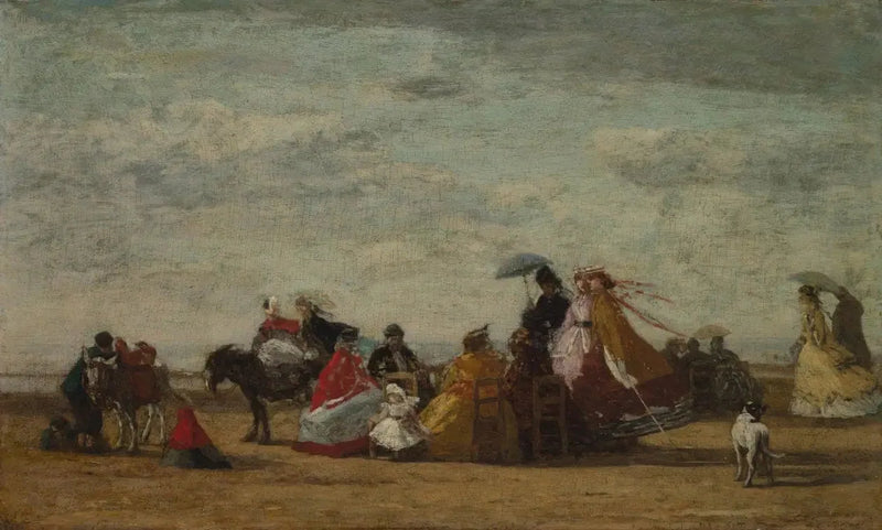 Scena di spiaggia - Eugène Boudin