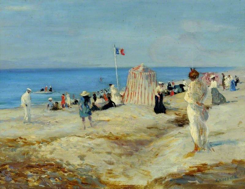 Scena di spiaggia francese, Dieppe - Charles Conder