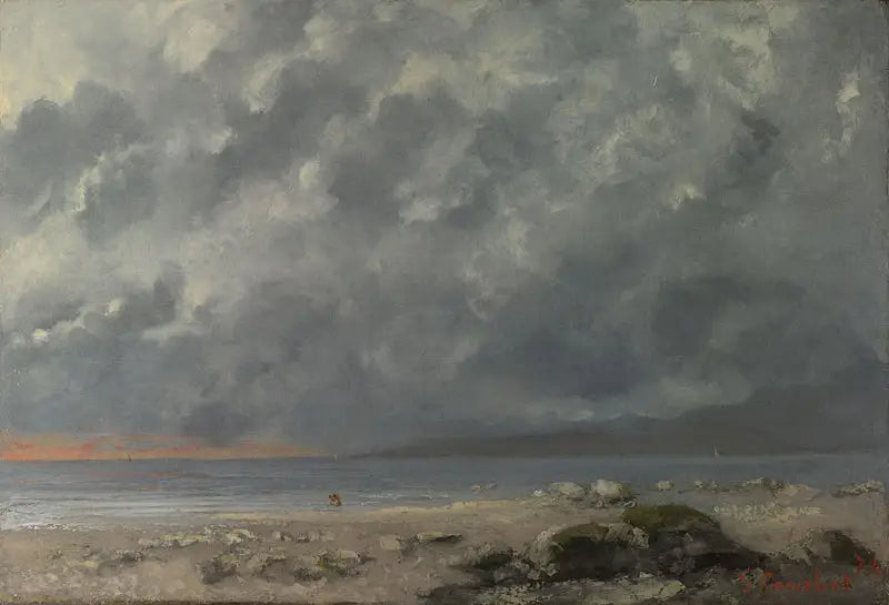 Scène di spiaggia - Gustave Courbet