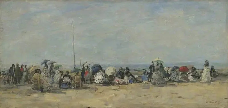 Scena di spiaggia, Trouville - Eugène Boudin