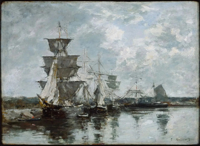 Scena di porto - Eugène Boudin