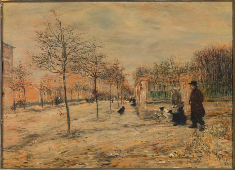 Scena di strada - Inverno - Jean-François Raffaello