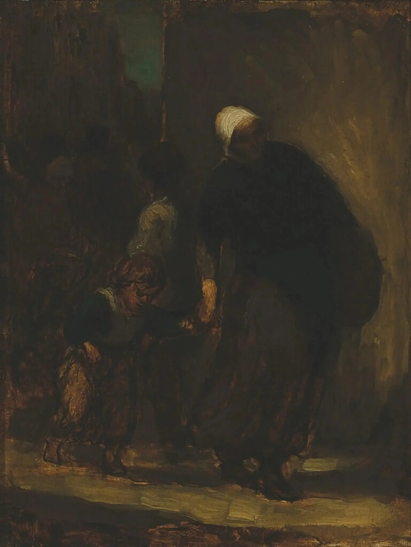 Scène de rue - Honoré Daumier