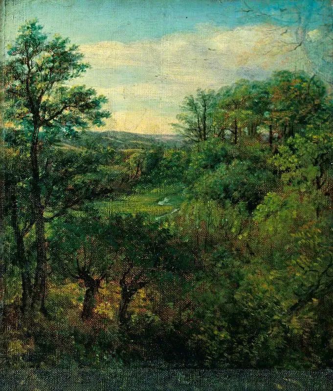 Scène di valle con alberi - John Constable