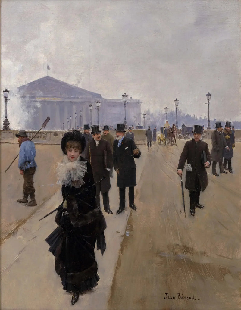 Scène dalla piazza della Concorde - Jean Béraud