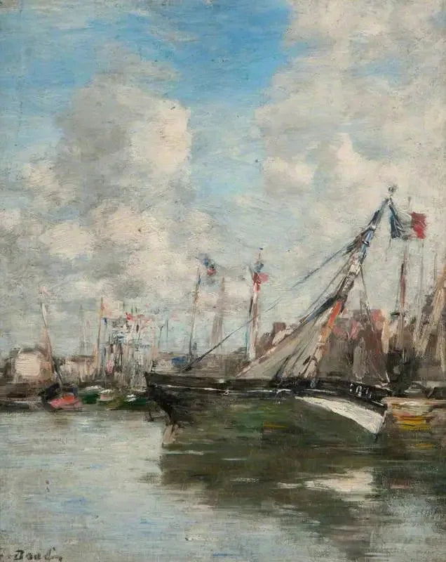Scena del porto, Trouville - Eugène Boudin