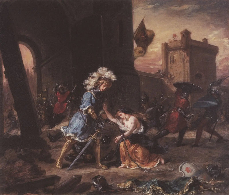 Scena del romanzo di Amadís de Gaula - Eugène Delacroix