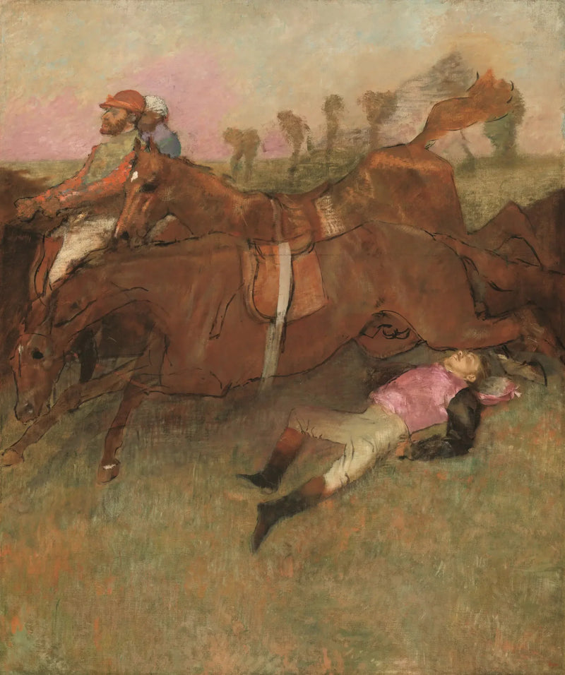 Scena del salto ostacoli: Il fantino caduto - Edgar Degas