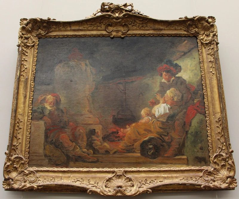 Scène nocturne, dite Il sogno del mendicante - Jean-Honoré Fragonard