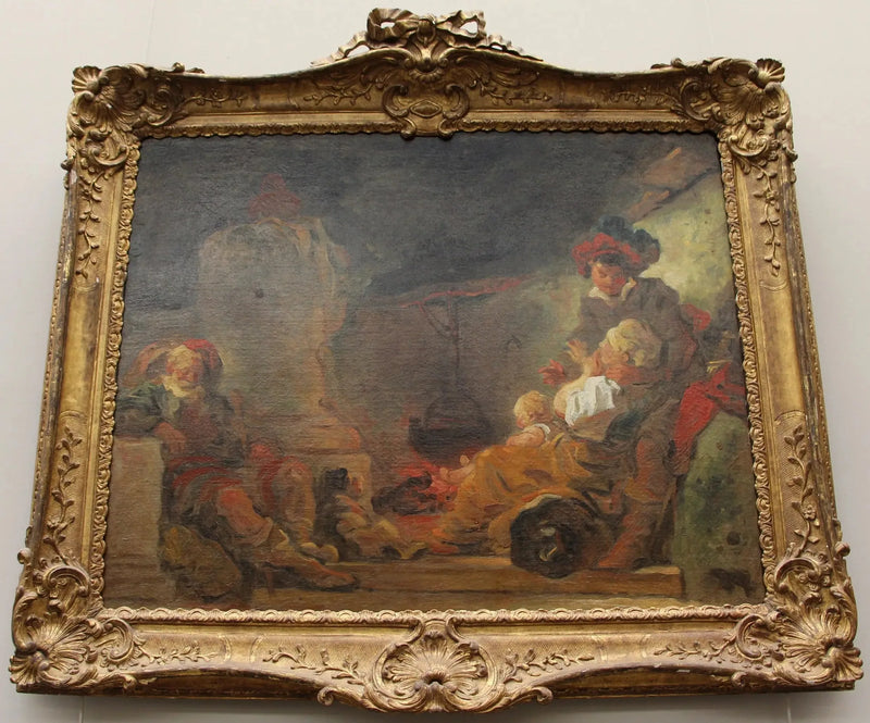 Scène nocturne, dite Il sogno del mendicante - Jean-Honoré Fragonard