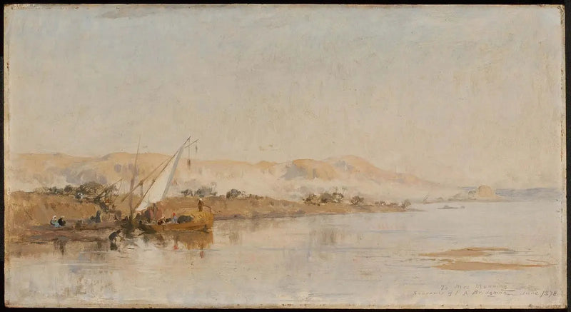 Scène sul Nilo - Frederick Arthur Bridgman