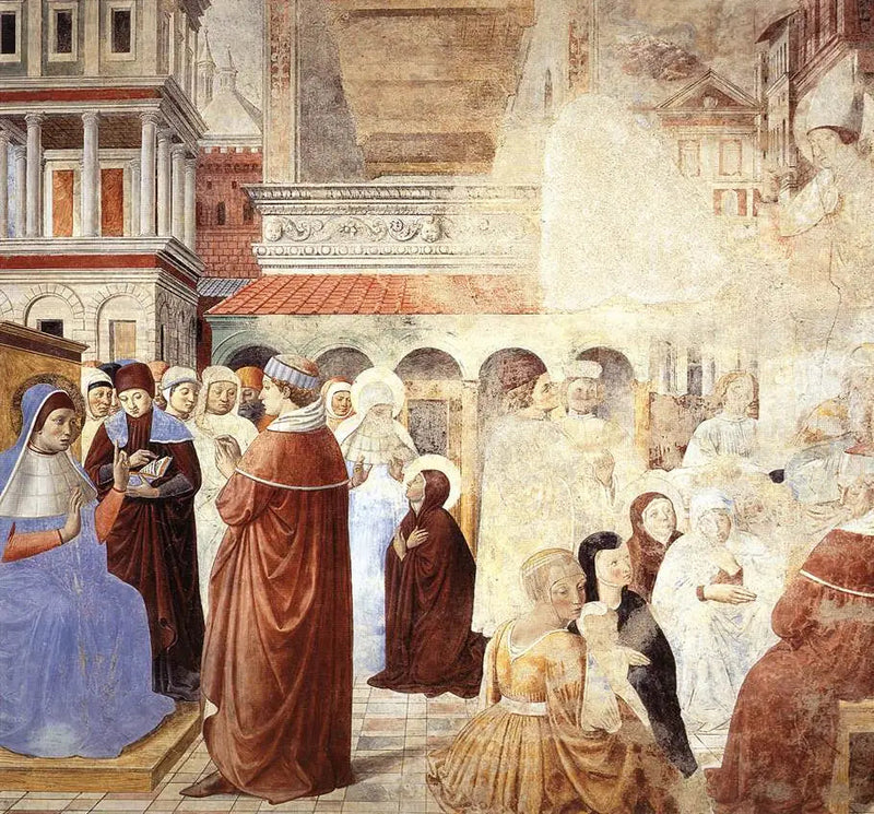 Scene con san Ambrogio (scena 9, parete nord) - Benozzo Gozzoli
