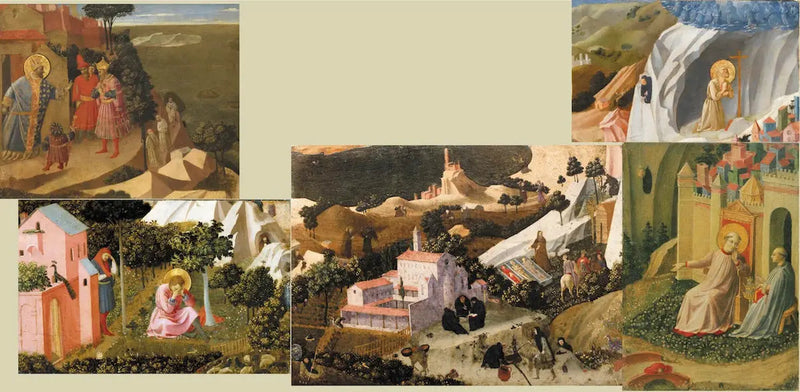 Scene della Tebea. Estratto da una tavola ritagliata in 6 pezzi - Fra Angelico