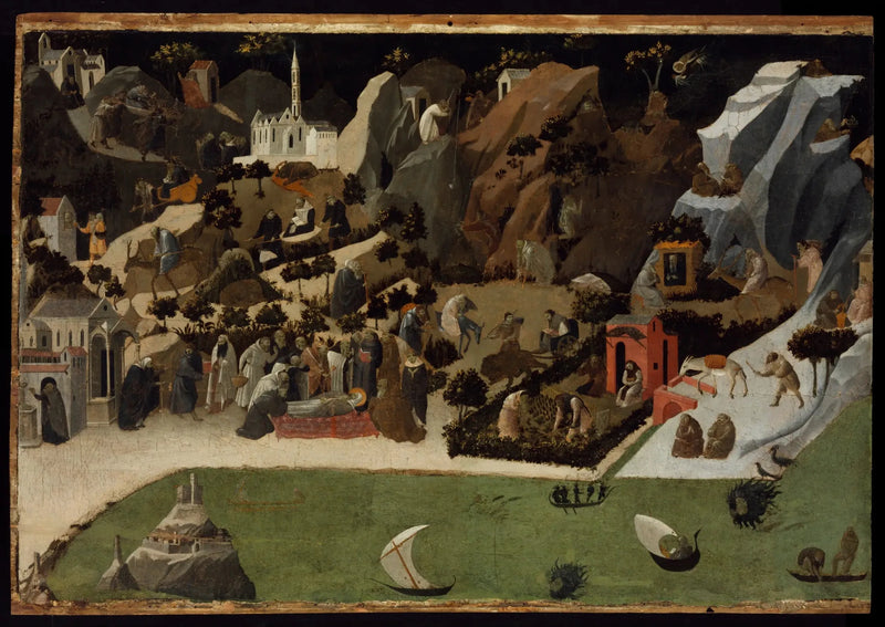 Scene della vita dei Padri del deserto (Tebaide) - Fra Angelico