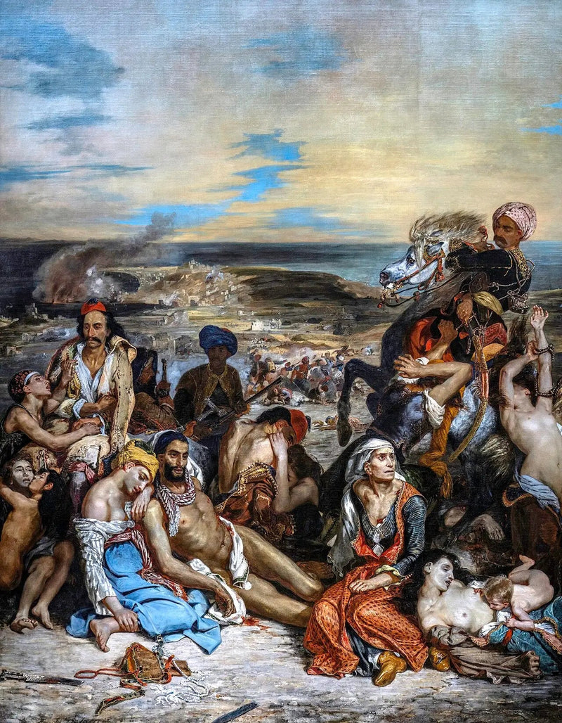 Scene dei massacri di Scio - Eugène Delacroix