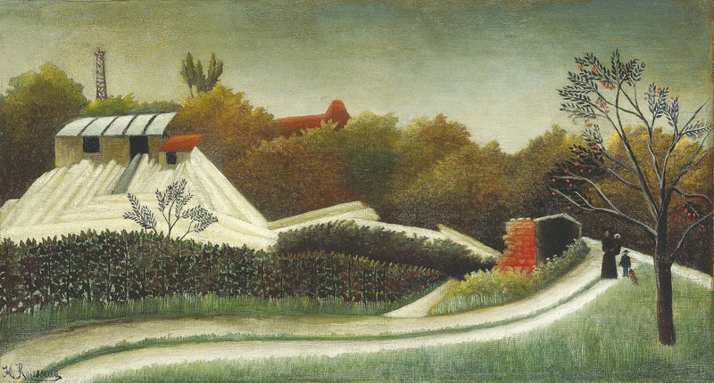 Segheria, periferia parigina - Henri Rousseau