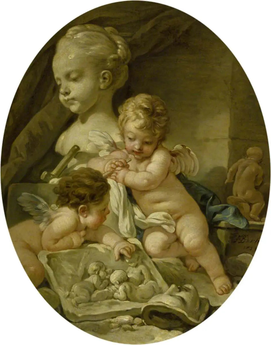 Sculpture (Les Arts) - François Boucher - Alpha Reproduction