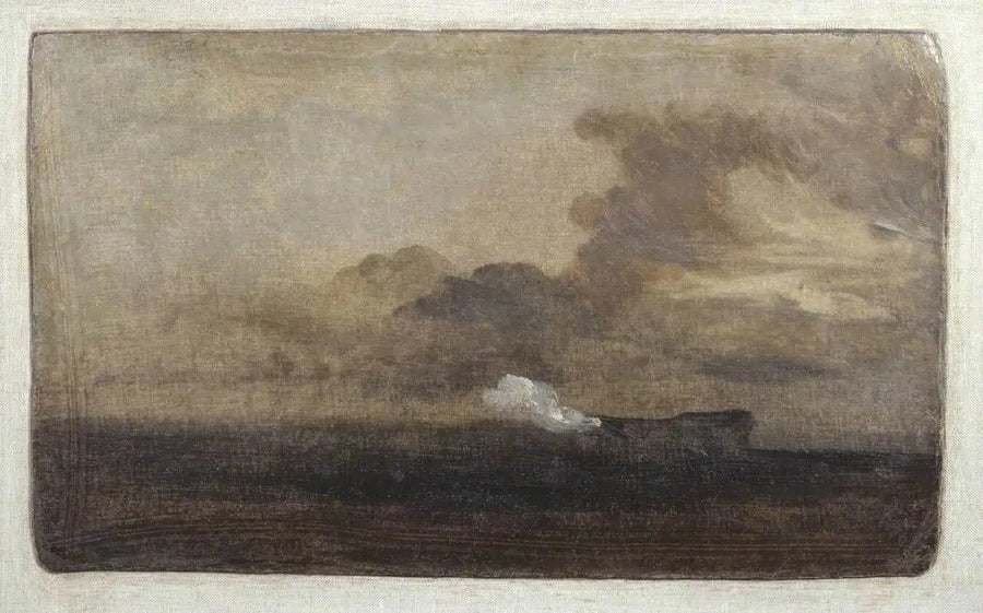 Paesaggio marino con Hulk in fiamme - J. M. W. Turner