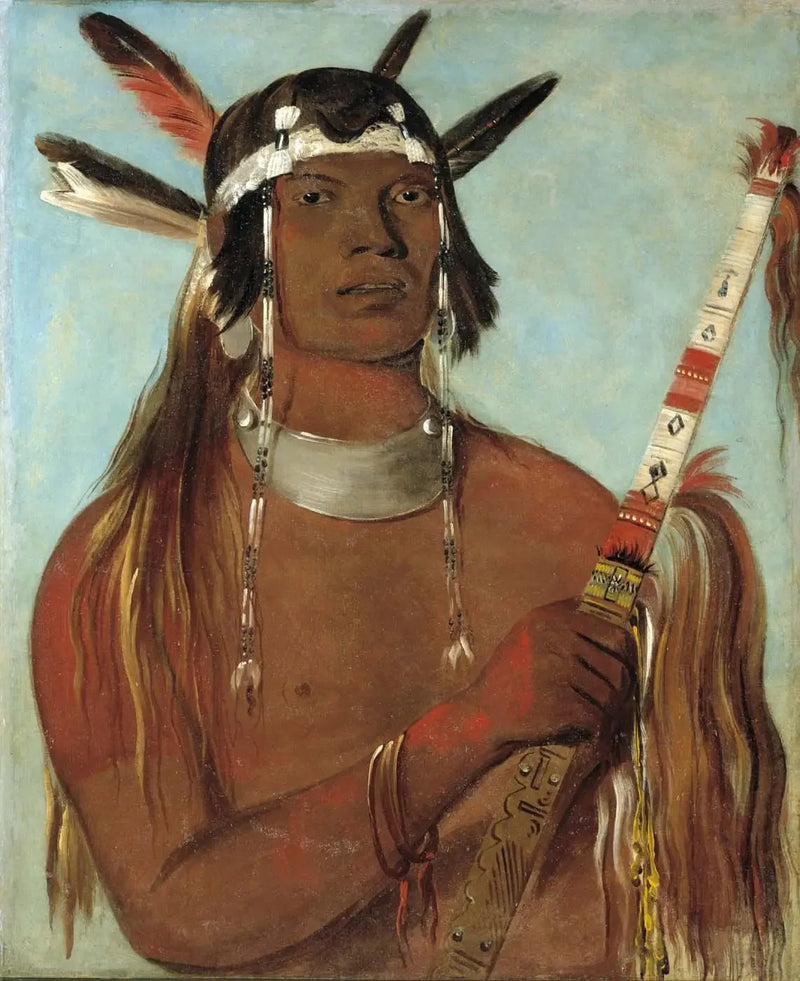 Seehk-hée-da, piuma colore topo, un valoroso riconosciuto - George Catlin