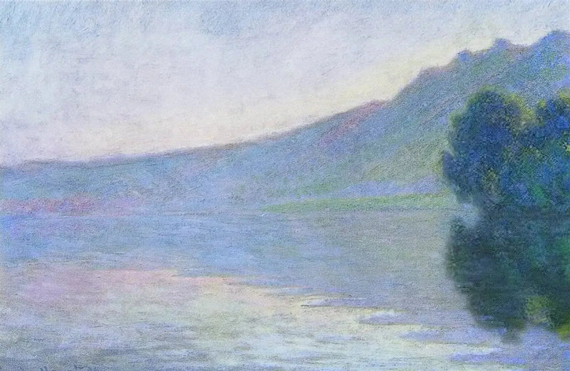 La Senna a Port-Villez, effetto rosa W1371 - Claude Monet