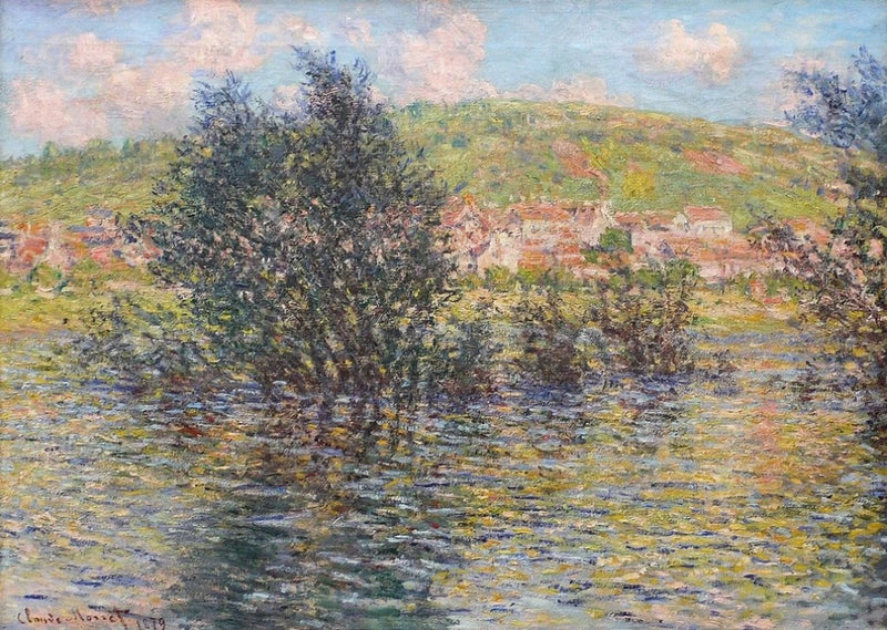 La Senna a Vétheuil, sole dopo pioggia W528 - Claude Monet
