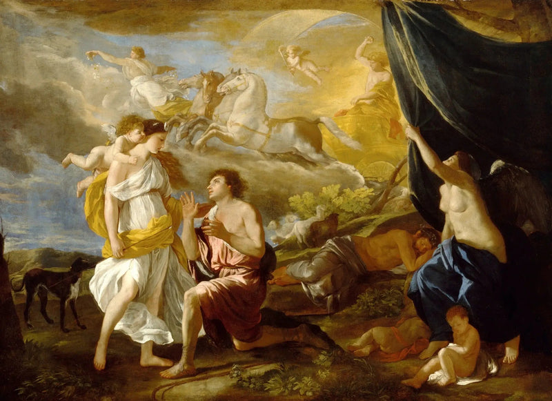 Séléné e Endimione - Nicolas Poussin