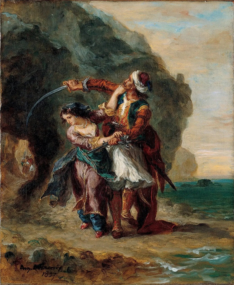 Selim e Zuleika - Eugène Delacroix