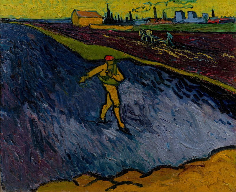 Il Seminatore: i dintorni di Arles sullo sfondo - Vincent van Gogh