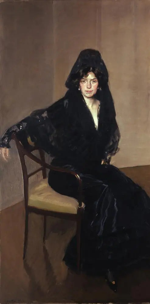Signora di Sorolla con un mantiglia spagnola - Joaquín Sorolla