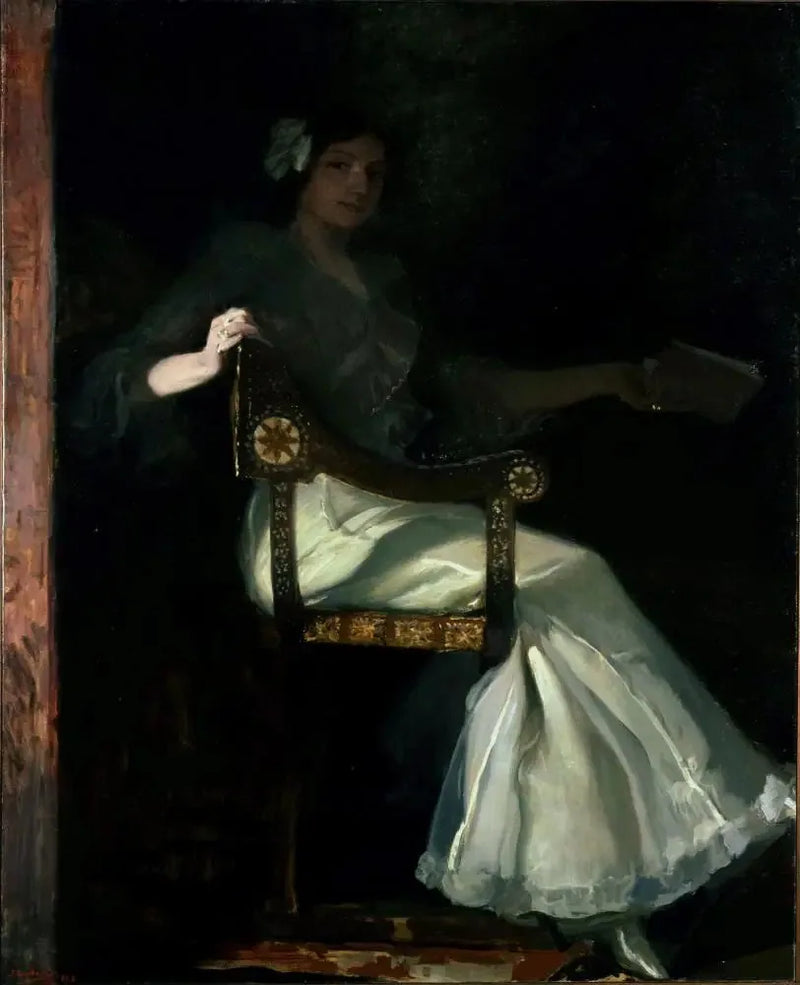 Signora di Sorolla in bianco - Joaquín Sorolla
