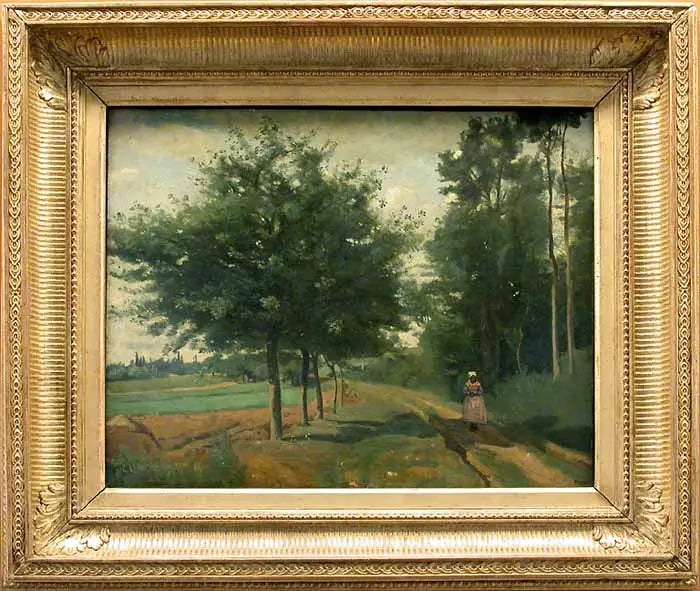 Sentiero lungo il bosco - Jean-Baptiste Camille Corot
