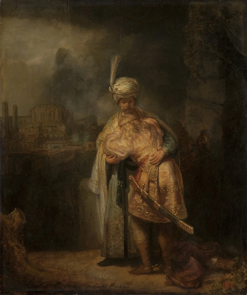La Separazione di Davide e Gionata - Rembrandt