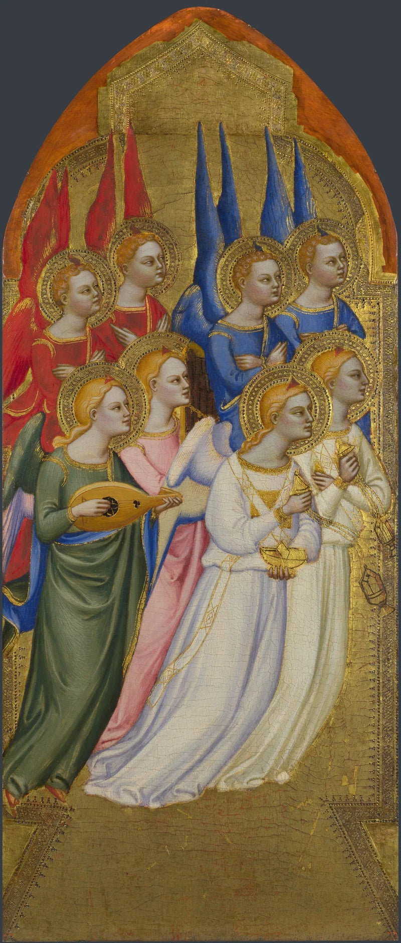 Séraphins, cherubini e angeli adoratori - Jacopo di Cione
