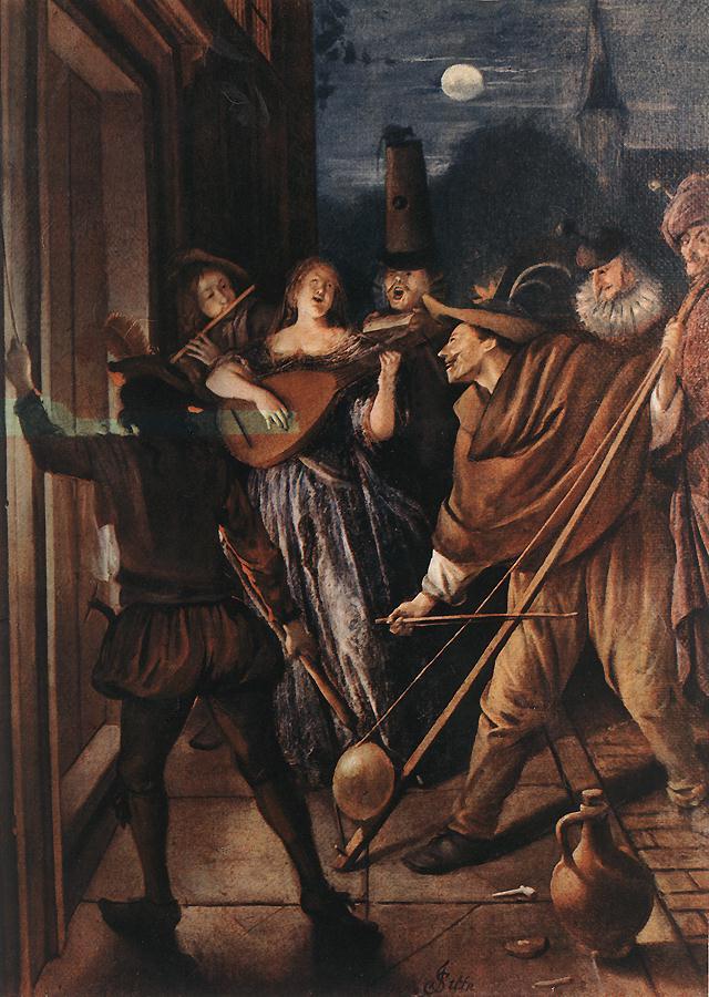 Sérénade nocturne - Jan Steen