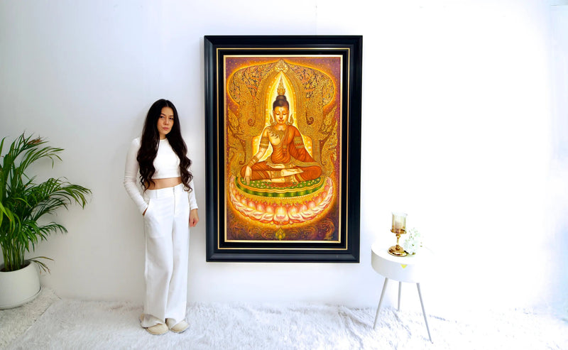 Serenità del Buddha  | Dimensioni: 80x130 cm