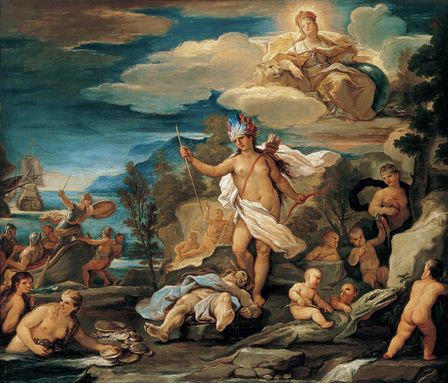 Serie delle quattro parti del mondo. America - Luca Giordano