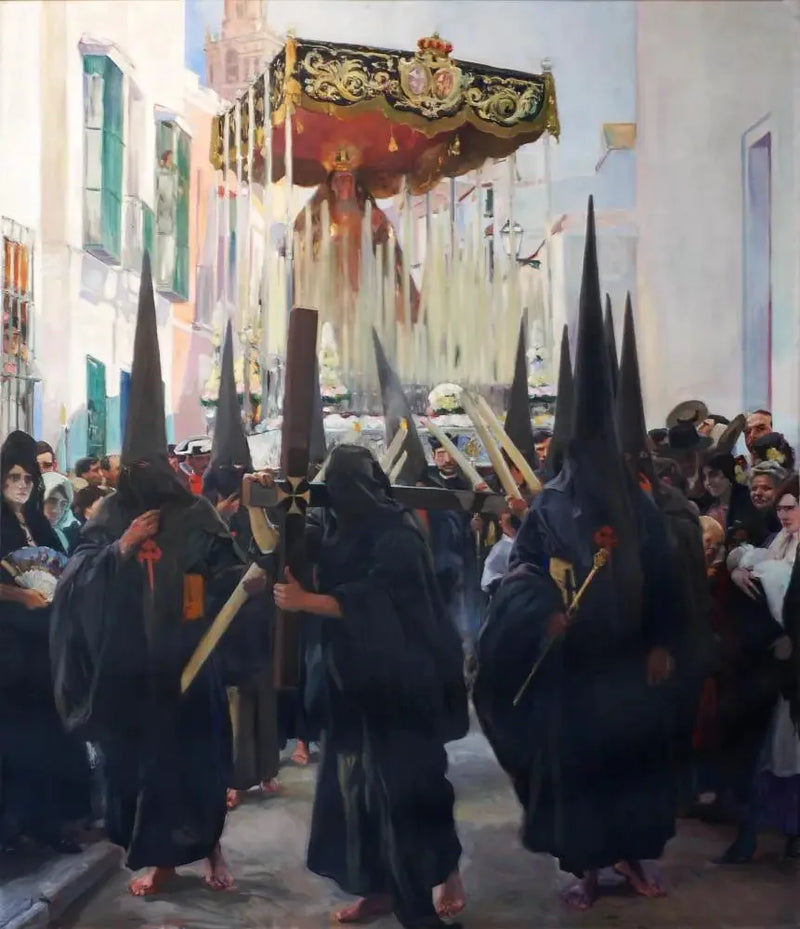 Siviglia, Settimana Santa. Penitenti - Joaquín Sorolla