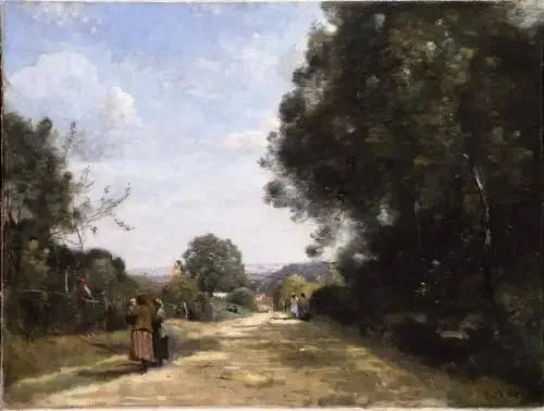 Sèvres-Brimborion. Vista scattata guardando Parigi - Jean-Baptiste Camille Corot