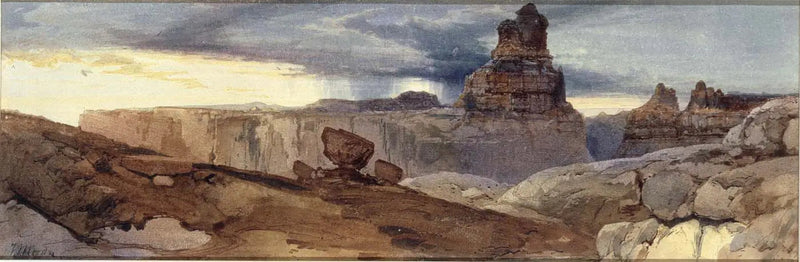 Shin-Au-Av-Tu-Weap (Terra di Dio), Canyon del Colorado. Utah Ter. - Thomas Moran