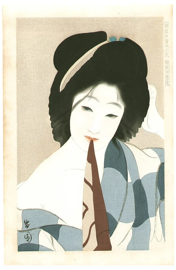 Juillet, de la série Nouvelles beautés de l’ukiyo-e — Shima Seien