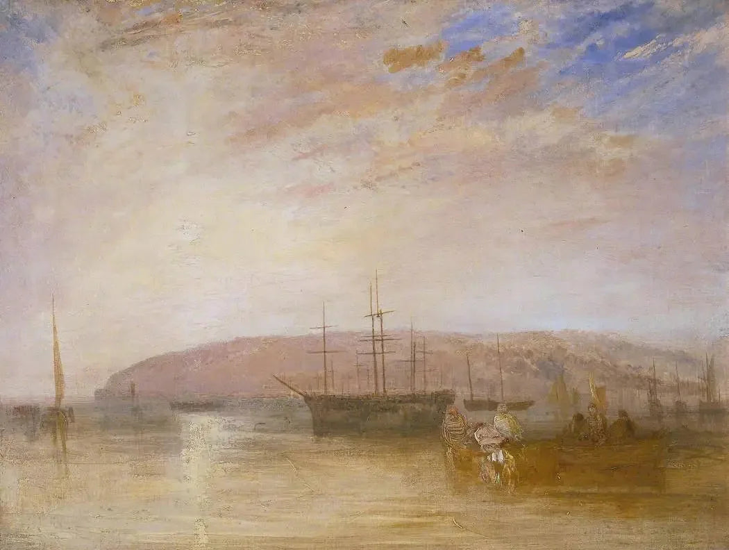 Shipping off East Cowes Headland - J. M. W. Turner image 1 copie de tableau peinte à la main