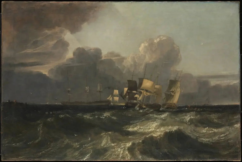 Navi in arrivo per l'ancoraggio ('Il dipinto marittimo di Egremont') - J. M. W. Turner
