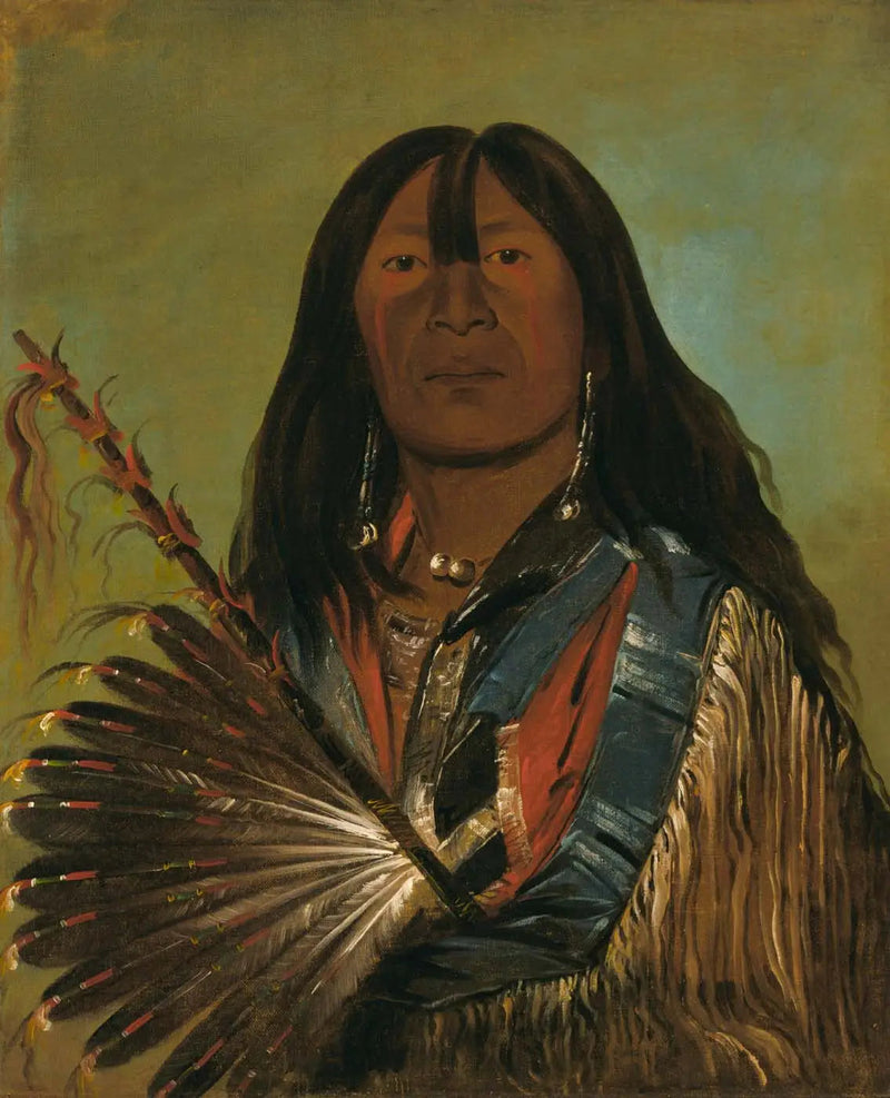 Shón-ka, il cane, capo della banda dei Bad Arrow Points - George Catlin