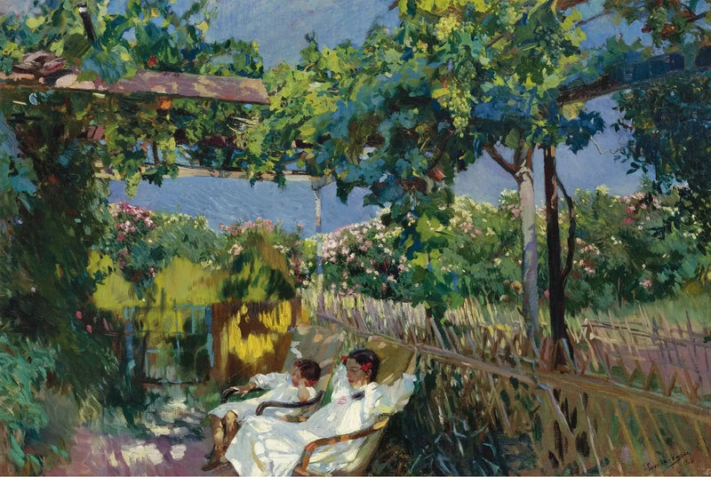 Siesta nel giardino - Joaquín Sorolla