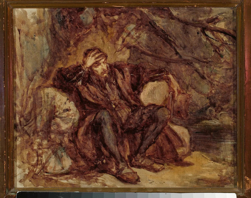 Sigismondo Augusto nel giardino di Vilnius, schizzo - Jan Matejko